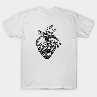 Traditional Decorative Heart T-Shirt